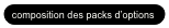 composition des packs d’options